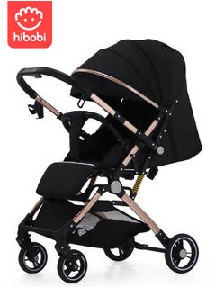 hibobi Luxury Multi-Functional Foldable and Portable Baby Stroller, With a Reversible Handle and Shock-Absorbing Spring,Lightweight Baby Stroller  - Image 1