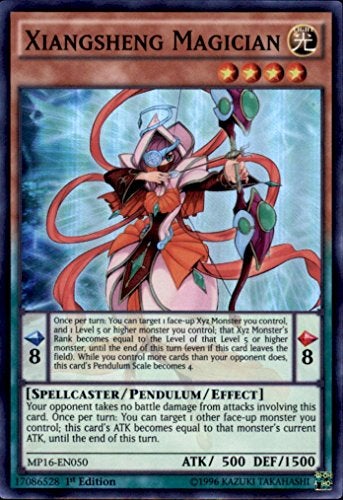 YUGIOH Xiangsheng Magician MP16EN050 Mega Pack 20161st Edition Super Rare - Image 1