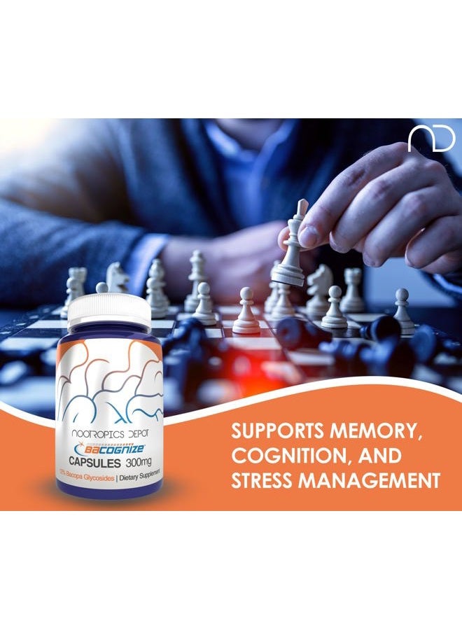 Nootropics Depot BaCognize Bacopa Monnieri 300mg Capsules (120 Count) Ayurvedic Herb Non-GMO, Gluten Free, and Vegetarian Friendly - Image 3