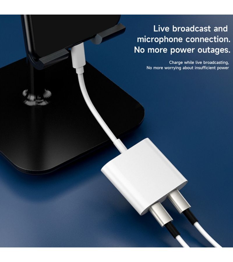 USB C To 3.5mm Headphone And Charger Adapter 10W In 1 Simultaneous Audio Jack For iPhone 16 Pro 16 Pro Max 15 Pro 15 Pro Max Series - Image 5
