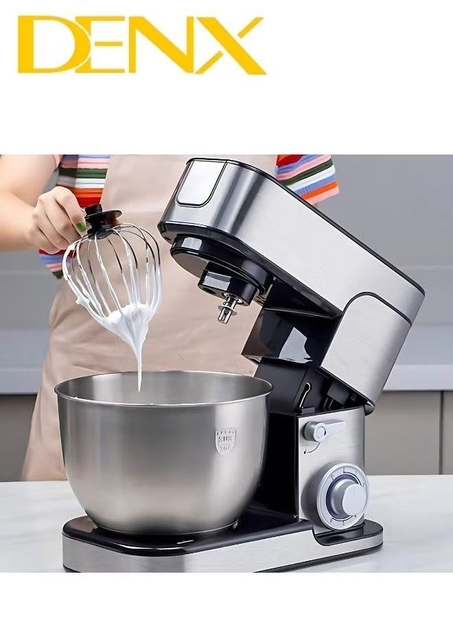 Denx DX2047 3-in-1 Stand Mixer, Food Processor & Meat Grinder – 1300W Power, 5L Stainless Steel Bowl, Multi-Function Kitchen Appliance - Image 4