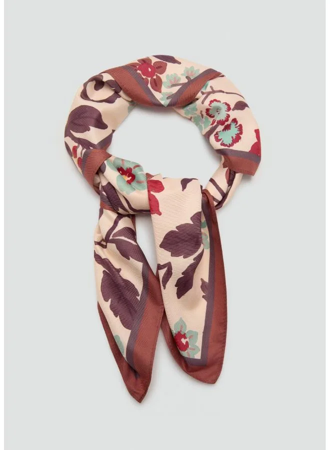 Mango Floral Print Scarf