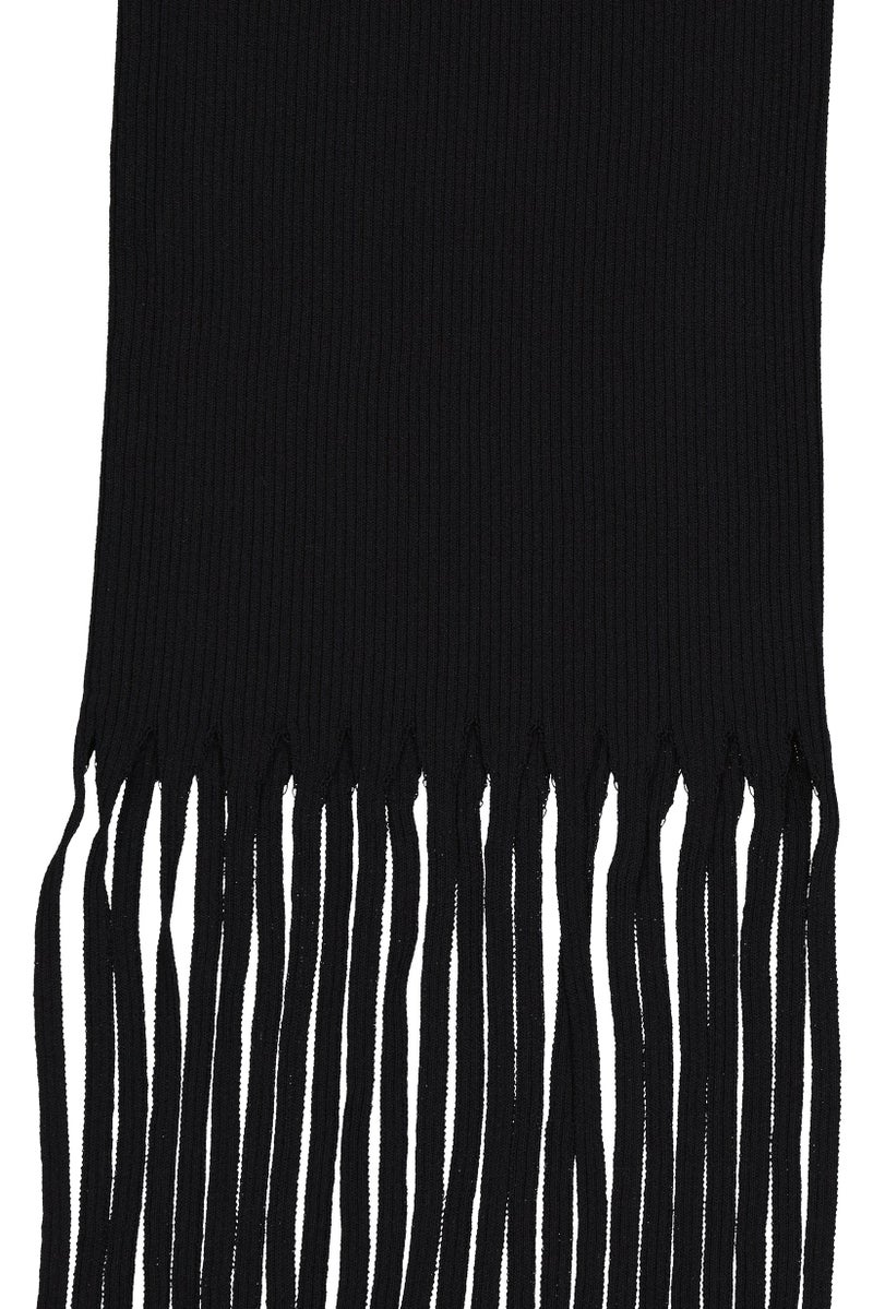 PINKO Women Ribbed Midi Skirt, Black - Image 3