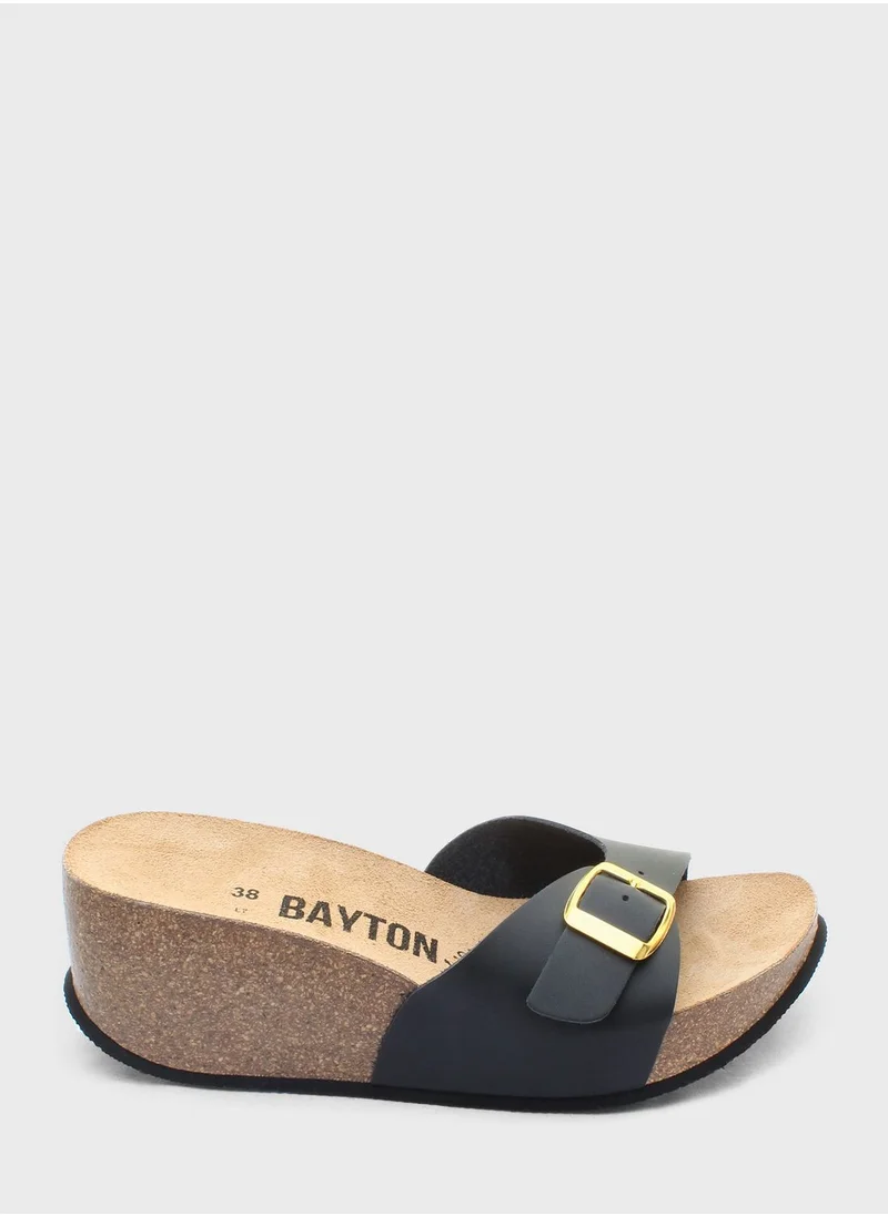 BAYTON Luna Mid Heel Wedges Sandals