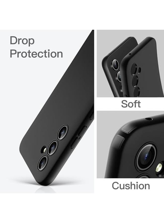 جي تيك جراب رفيع مناسب لهاتف Samsung Galaxy A54 5G مقاس 6.4 بوصة مصنوع من مادة TPU الناعمة وغطاء حماية رفيع مع لمسة نهائية غير لامعة مقاوم للصدمات باللون الأسود - Image 4