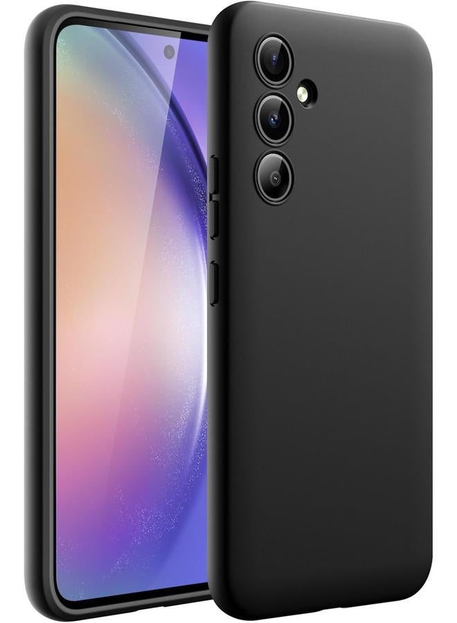 جي تيك جراب رفيع مناسب لهاتف Samsung Galaxy A54 5G مقاس 6.4 بوصة مصنوع من مادة TPU الناعمة وغطاء حماية رفيع مع لمسة نهائية غير لامعة مقاوم للصدمات باللون الأسود - Image 1