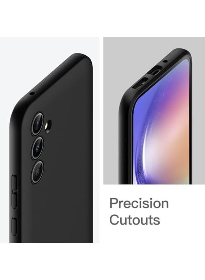 جي تيك جراب رفيع مناسب لهاتف Samsung Galaxy A54 5G مقاس 6.4 بوصة مصنوع من مادة TPU الناعمة وغطاء حماية رفيع مع لمسة نهائية غير لامعة مقاوم للصدمات باللون الأسود - Image 5