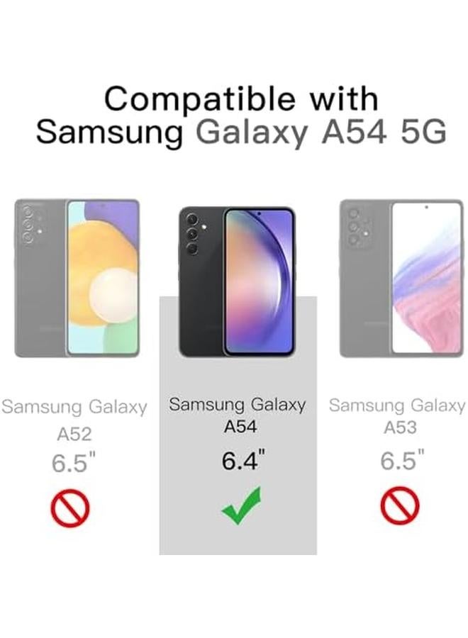 جي تيك جراب رفيع مناسب لهاتف Samsung Galaxy A54 5G مقاس 6.4 بوصة مصنوع من مادة TPU الناعمة وغطاء حماية رفيع مع لمسة نهائية غير لامعة مقاوم للصدمات باللون الأسود - Image 2