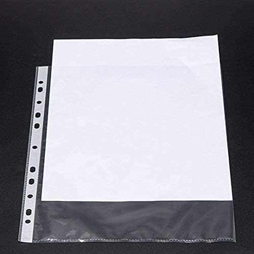 ANG 100-Piece a4 Sheet Protectors Files with 11 Punched Ring Holes, Sheet Protector a4 Size Transparent File Sleeves (100 Sheets - 60 Micron) - Image 4