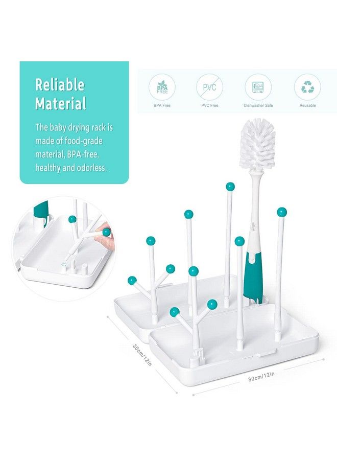 Termichy Travel Baby Bottle Drying Rack With Bottle Brush Compact Size With Large Capacity For Working Mom Visit Families Friends Or Camping With Baby - Image 3