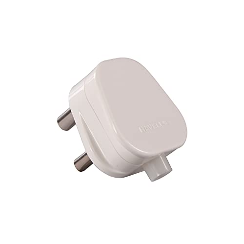 Havells هافيلز 16A 3 سنون قابس علوي 240V (أبيض) (AHLGXXW163-Pk1) - Image 1