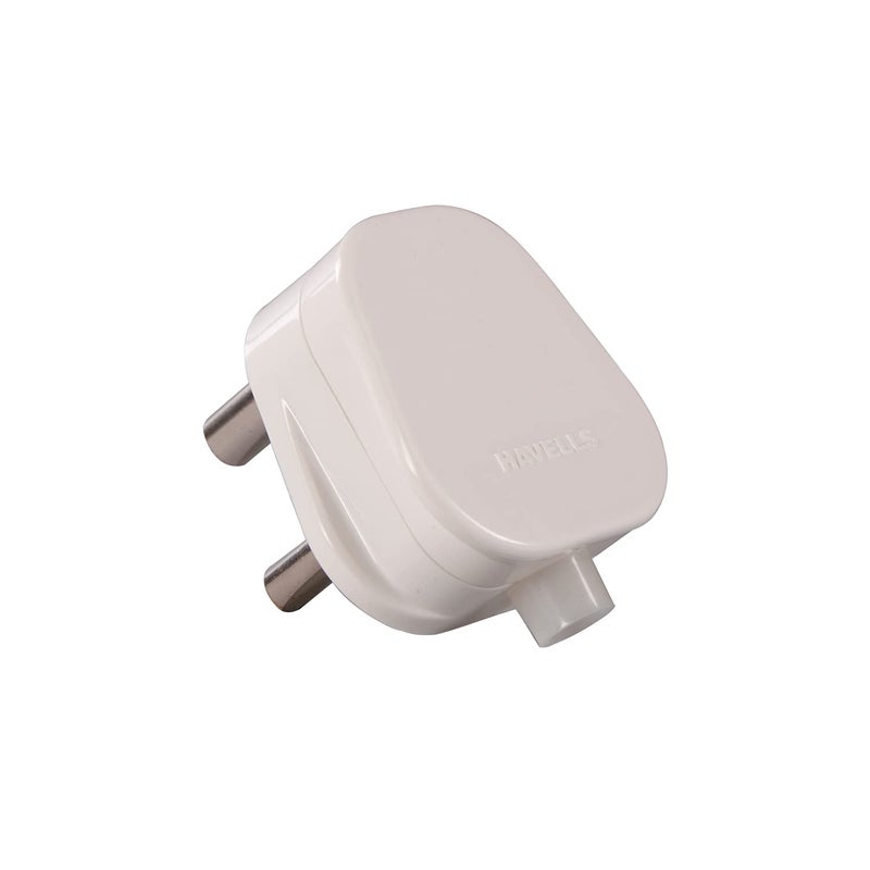 Havells هافيلز 16A 3 سنون قابس علوي 240V (أبيض) (AHLGXXW163-Pk1) - Image 5