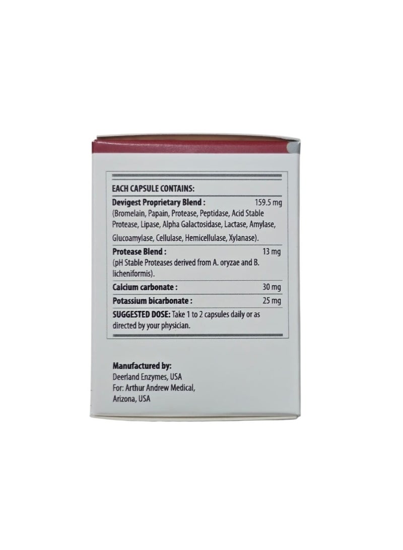 Devigest ADS Digestive Enzyme Capsules For Gut Health & Digestion Support 30 Capsules - Image 2