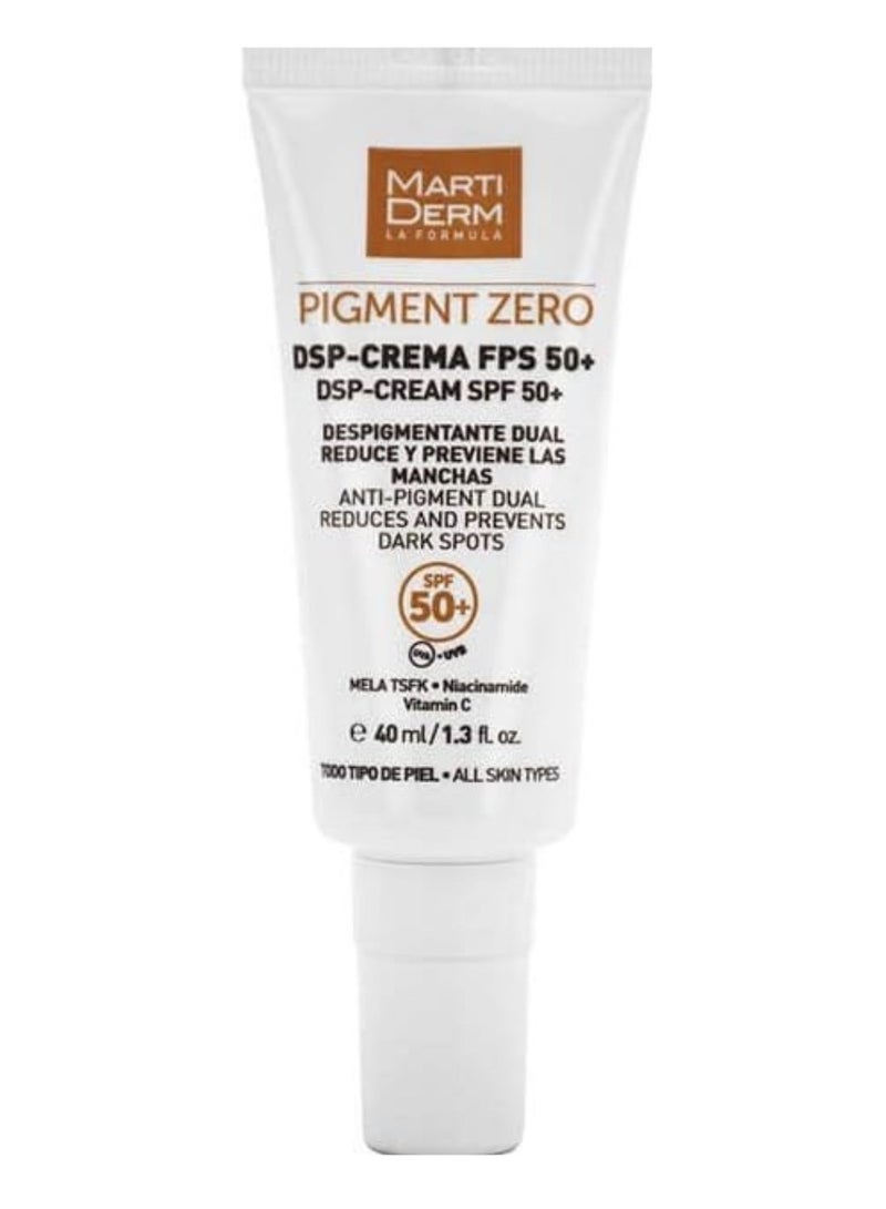مارتيديرم كريم مارتيديرم بيجمنت زيرو دي إس بي مزيل للتصبغات وواقي شمسي بعامل حماية من الشمس 50+، 40 مل - Image 1