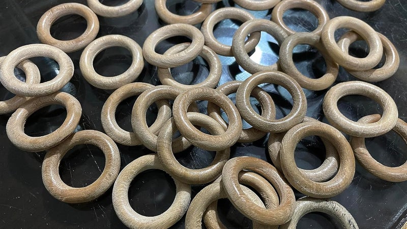 OMX ,1.5 Inch, Round Wooden Rings Set of 50 Pc Rings-Macrame, DIY Art and Craft, Jhula, Toran, Bag, Bunting, Door Hanging, Wall Hanging (1.5 Inch) - Image 4