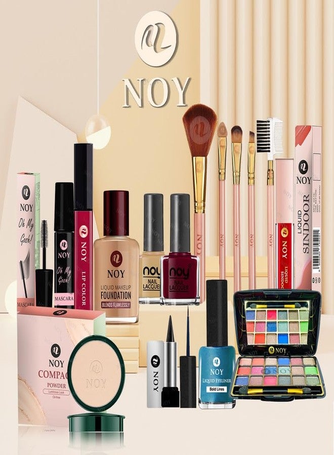 NOY Professional Precision Artist Make Up Kit for Expert Applications 100% Waterproof, Long Lasting & Smudge Proof NY#371 (Pack of-15) - Image 1