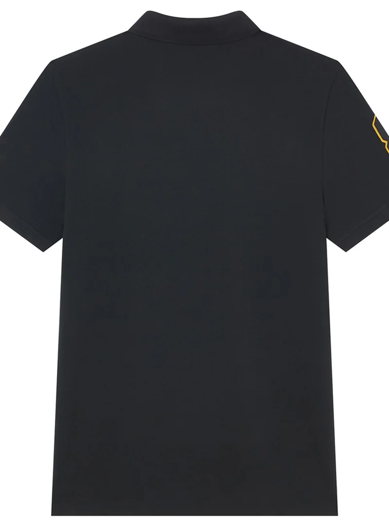 جيوردانو Men’s Cotton Slim Pique Polo with Napoleon Embroidery