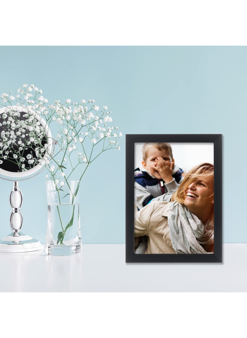 Lawrence Frames Lawrence Frames Chloe Contemporary Picture Frame  5x7  Black  - Image 4