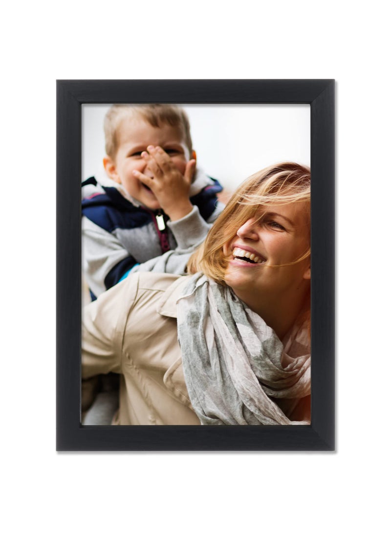 Lawrence Frames Lawrence Frames Chloe Contemporary Picture Frame  5x7  Black  - Image 2