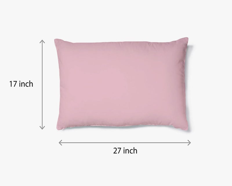 Filymore Solid Rose Pink Double Bed Sheet for Double/King Size Bed Microfiber 240 Tc Single Color Bedcover with 2 Pillow Cover for Girls Room (Size 90X95 inchs) (Rose Pink) - Image 5