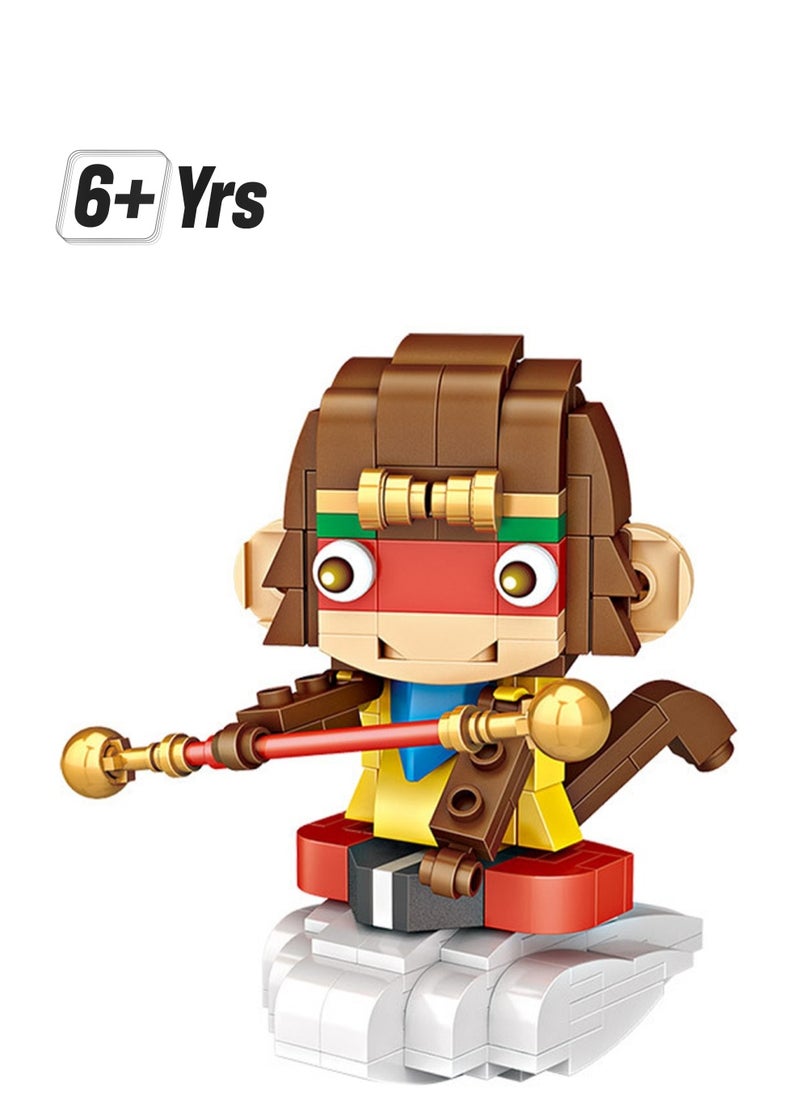 223pcs Monkey Character Model Set Building Blocks Creative Diy Simulation Collection Building Assembling Toys Children Adult Home Decoration  - Image 1