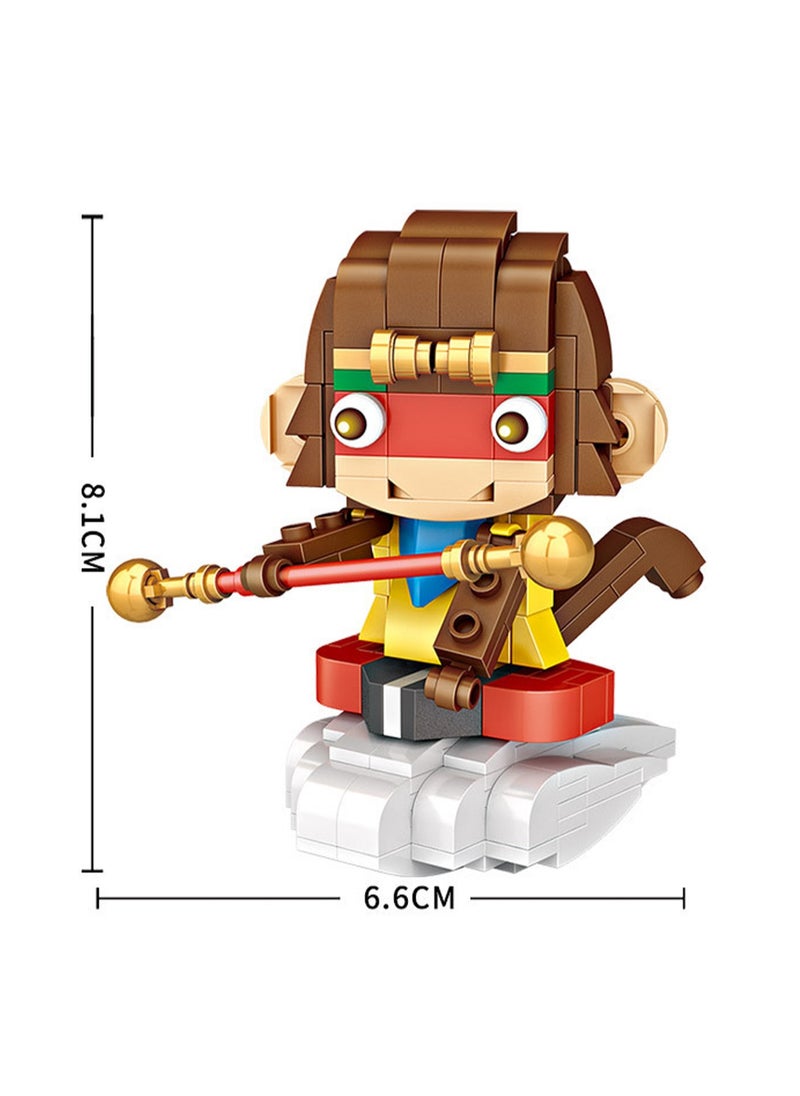 223pcs Monkey Character Model Set Building Blocks Creative Diy Simulation Collection Building Assembling Toys Children Adult Home Decoration  - Image 2