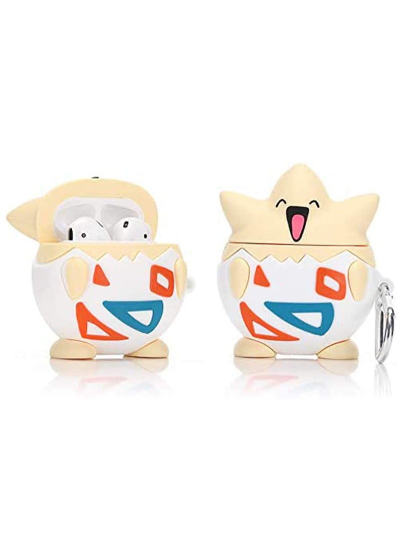 KASTWAVE - Case for Apple Airpods 1&2, Cute 3D Funny Cartoon Character Soft Silicone Catalyst Cover, Fashion Cases for Girls Kids Teens Air pods - Image 1
