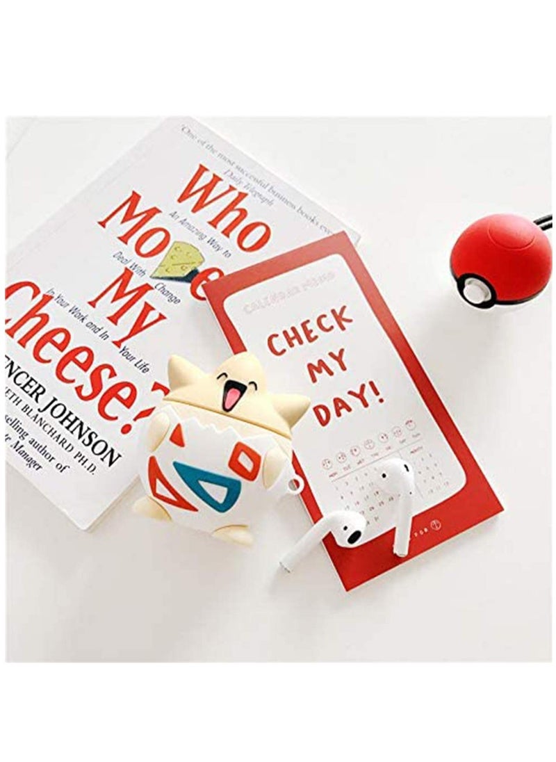 KASTWAVE - Case for Apple Airpods 1&2, Cute 3D Funny Cartoon Character Soft Silicone Catalyst Cover, Fashion Cases for Girls Kids Teens Air pods - Image 1