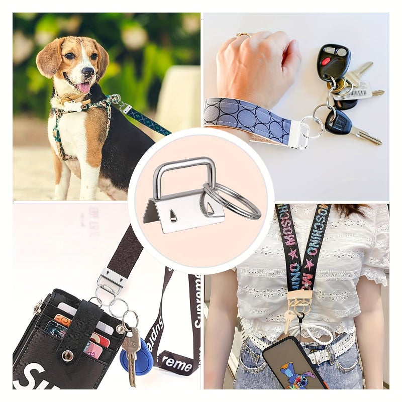 40Pcs 1 Inch Key Fob Hardware Set for Wristlet Keychain and Key Making Supplies - Image 4