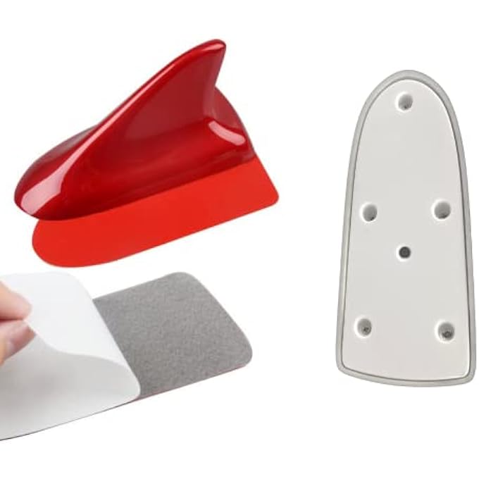 idain Auto Car Shark Fin Universal Roof Antenna Dummy Aerial For Decoration Only Black - Image 4