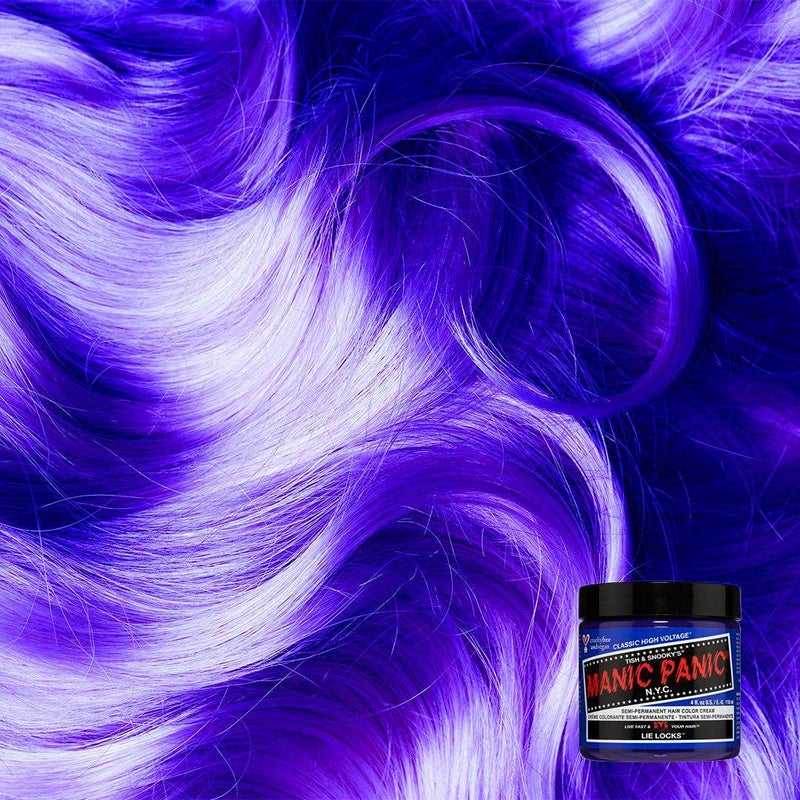 MANIC PANIC Classic Lie Locks Semi Permanent Hair Color - Medium Indigo Purple Hair Dye for Women & Men That Lasts 4-6 Weeks - Vegan, Ammonia & Cruelty-Free - Create & Mix Custom Shades (4oz) - Image 4