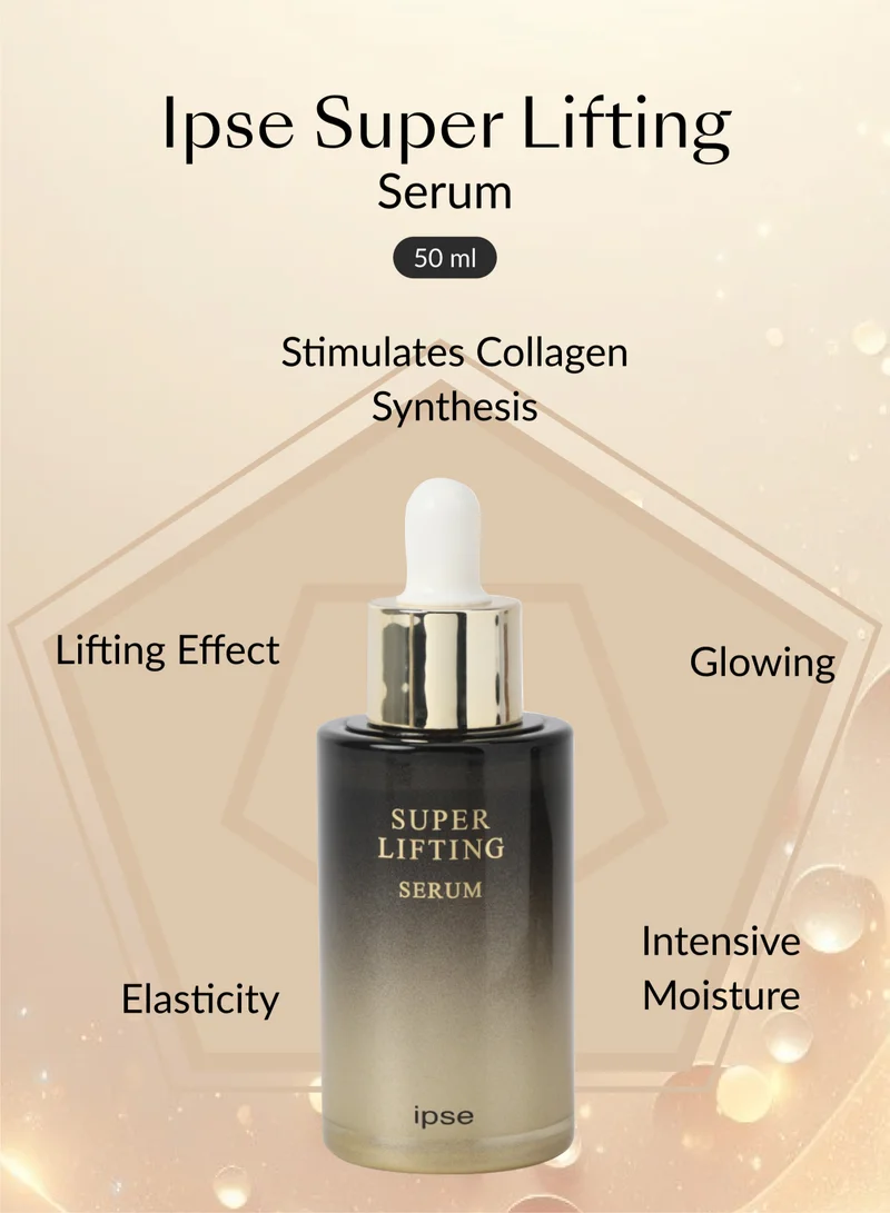 Ipse Korean Premium Super Lifting Moisturizing Face Serum - Anti Aging Facial Brightening Rejuvenation Serum - Wrinkle with Peptide Complex