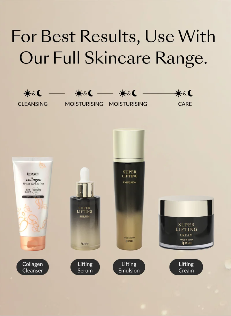 Ipse Korean Premium Super Lifting Moisturizing Face Serum - Anti Aging Facial Brightening Rejuvenation Serum - Wrinkle with Peptide Complex