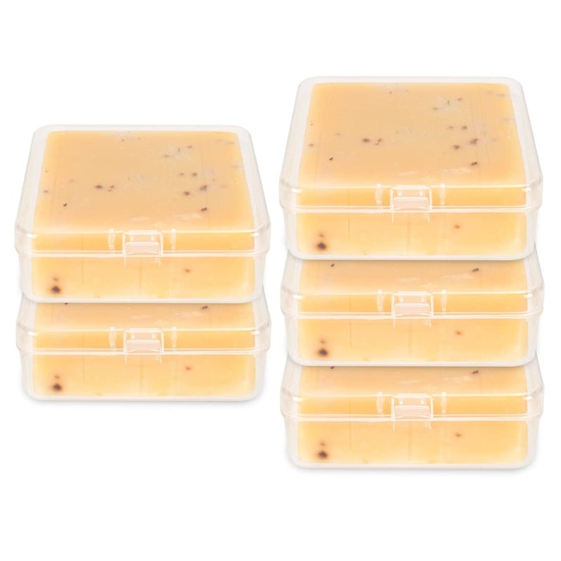 Travel Soap Container Square Soap Box Holder Portable Storage Rack for Camping Shower Gym Outdoor Hiking Bathroom Square Soap Dish Elimeta 5 Clear