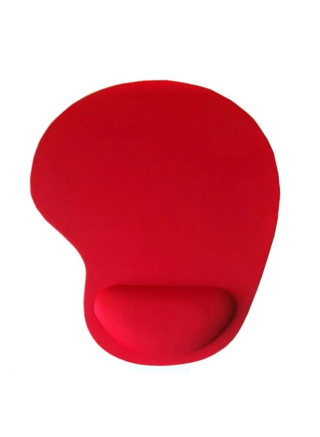 New Craft Ergonomic Mouse Pad for Desktop, Laptop, PC, Designed for Mousepad with Precise and Responsive Surface, Non-Slip Rubber Base and Comfort Gel, 1 Piece, Red - Image 3