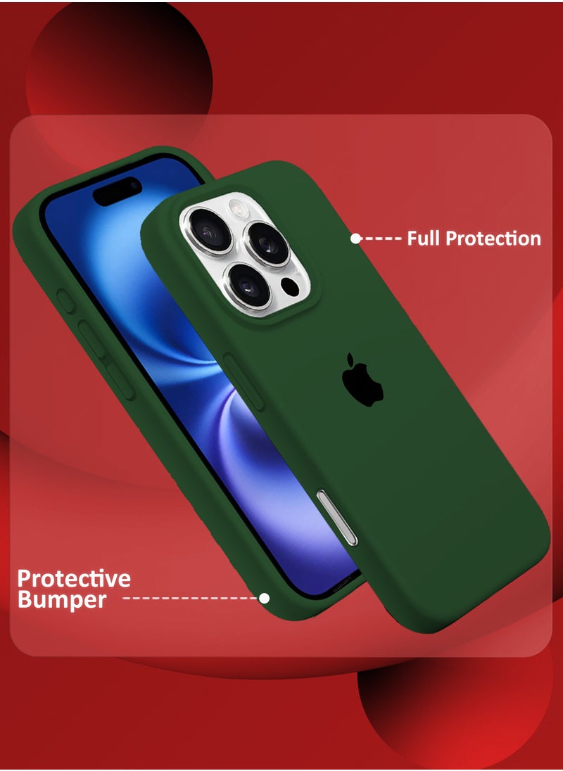 CATANES - (for iPhone 16 Pro) 3 Pack Case and 2 Screen Protectors, Slim Silicone Case, Full Covered Anti Scratch Shockproof Protective Cover - Image 1