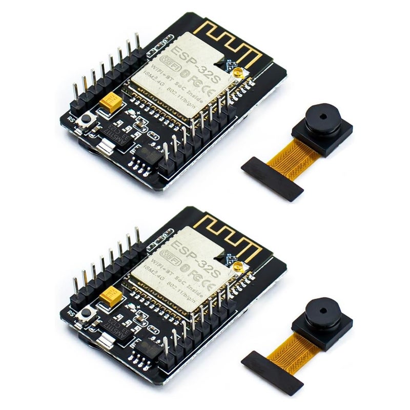 Hosyond مجموعة هوسيوند 2 قطع لوحة تطوير ESP32-CAM لاسلكية WiFi + Bluetooth مع وحدة كاميرا OV متوافقة مع أردوينو - Image 1