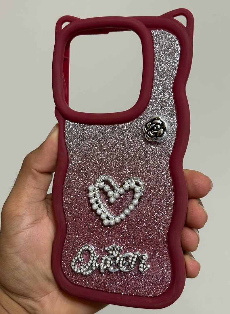Queen Heart Back Cover Compatible with Realme Note 60  - Image 2