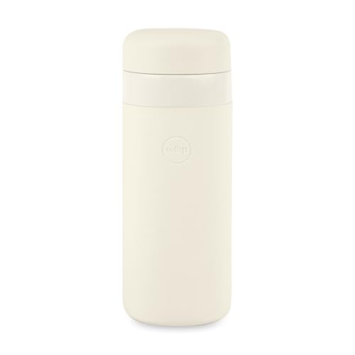 WP W&P Porter Insulated Bottle 16 oz | Clean Taste Ceramic Coating for Water, Coffee, & Tea | Wide Mouth Vacuum Insulated | Dishwasher Safe, Cream - Image 1
