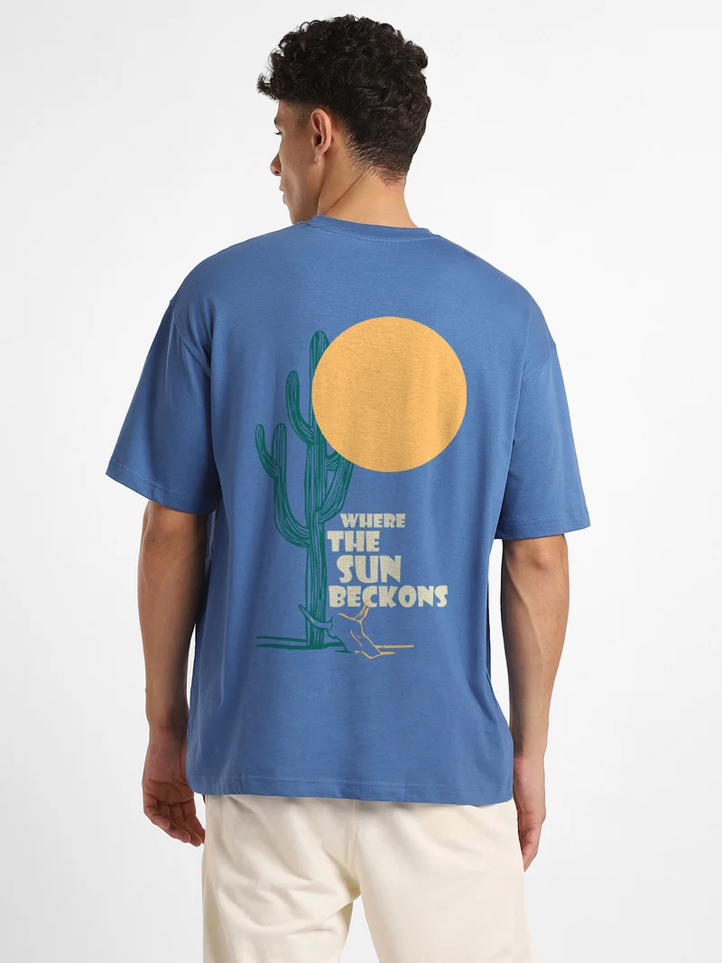 Nobero  Nobero Men Oversized Cotton Graphic T-shirt for Men | Best Price UAE