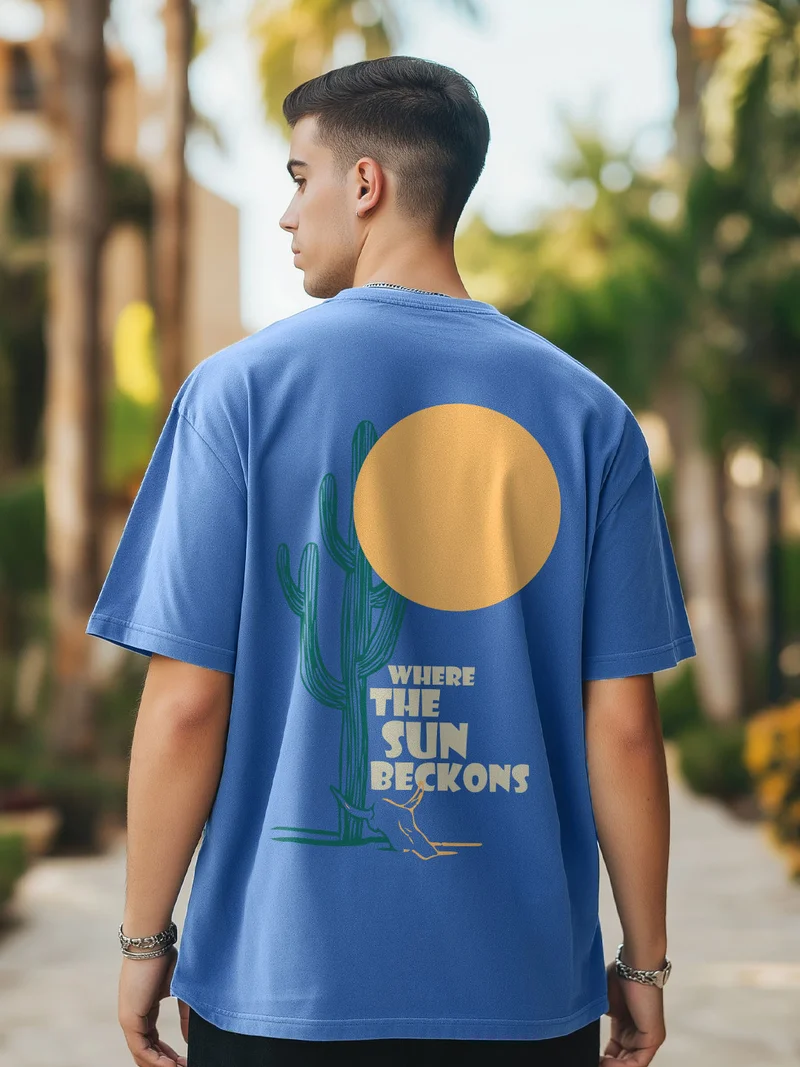 Nobero  Nobero Men Oversized Cotton Graphic T-shirt for Men | Best Price UAE