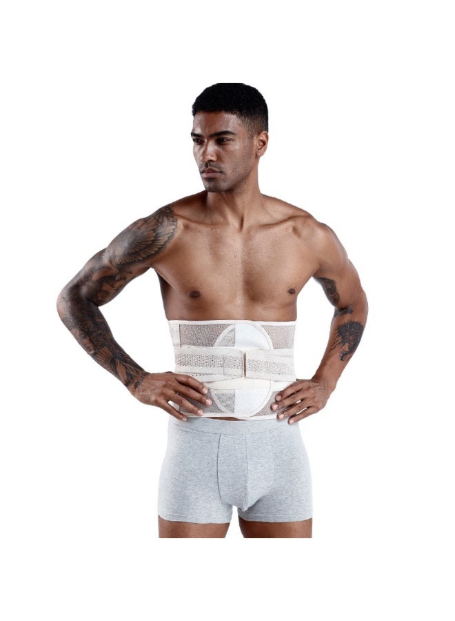 MAANGE Men's Slimming Waist Trimmer Belt, Lightweight Belly Burner for Men, Adjustable Waistband for Weight Loss, XL size Skin Color, Waist circumference 90-100CM，Effective Slimming Support for Back a