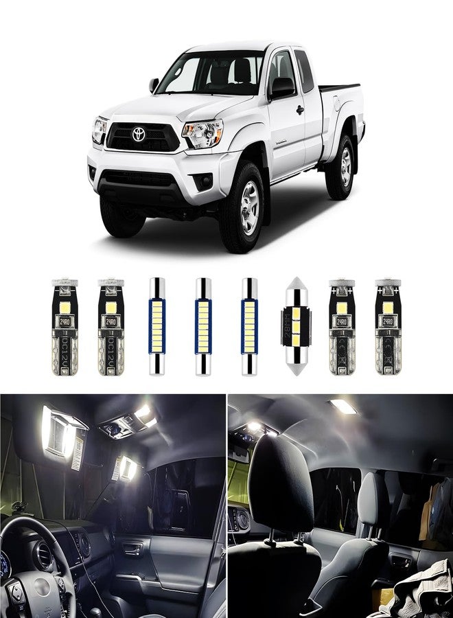 Easy Eagle Super Bright 6000K White LED Interior Lights Bulbs - for Toyota Tacoma 2016 2017 2018 2019 2020 2021 2022 Accessories - Kit Package Include 9 LED Lights+ Install Tool - Image 1