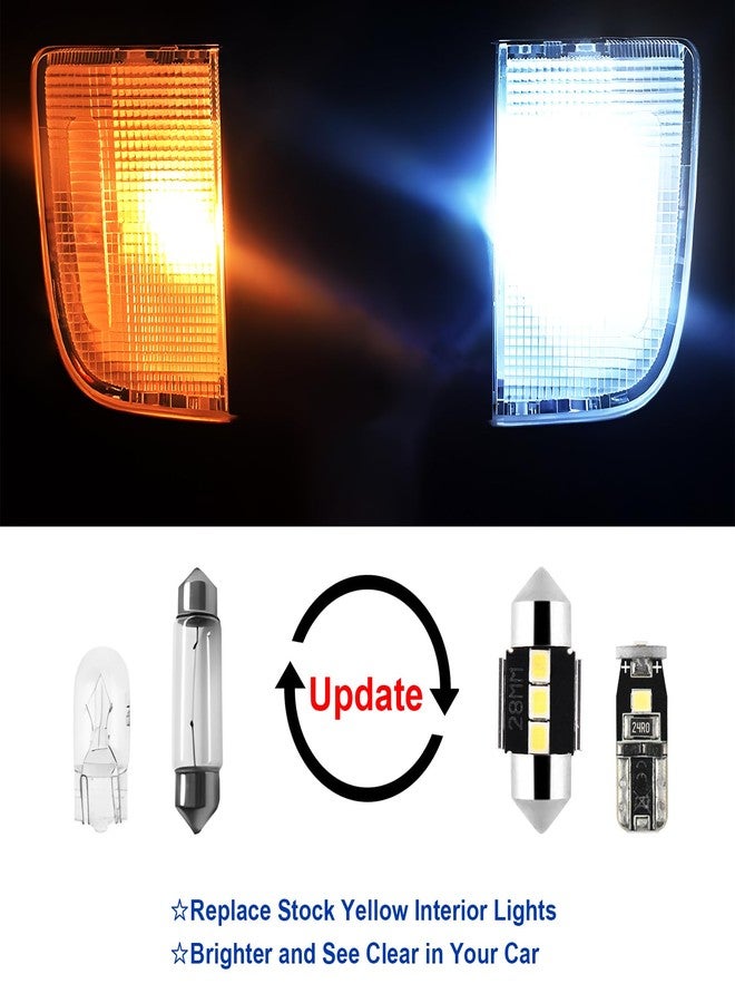 Easy Eagle Super Bright 6000K White LED Interior Lights Bulbs - for Toyota Tacoma 2016 2017 2018 2019 2020 2021 2022 Accessories - Kit Package Include 9 LED Lights+ Install Tool - Image 2