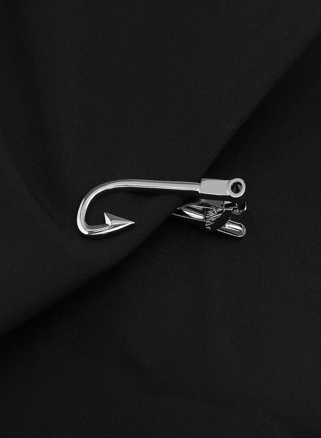 SING F LTD Set with 3Pcs Silver Tie Clips Fish Hook Tie Clip Octopus Limb Tie Clip Shark Tie Clip Clothing Accessories for Men Boys Copper - Image 5
