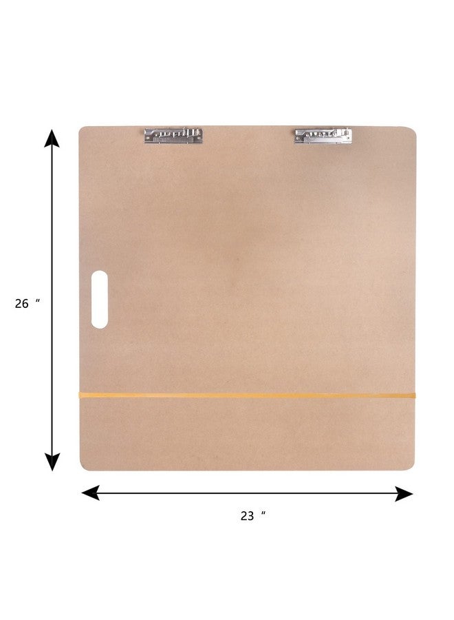 Vencer Art Supply 23 X 26 Artist Sketch Tote Boarddrawing Board With Clips And Handle For Classroomstudio Or Field Usevab003 - Image 2