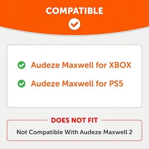 WC Mod Kit for Maxwell Gen 1 Cooling Gel Earpads Silicone Headband Compatible with Audeze Maxwell for Xbox PS5 Gen 1 by Wicked Cushions Enhanced Comfort Cooling Geo Grey - Image 3