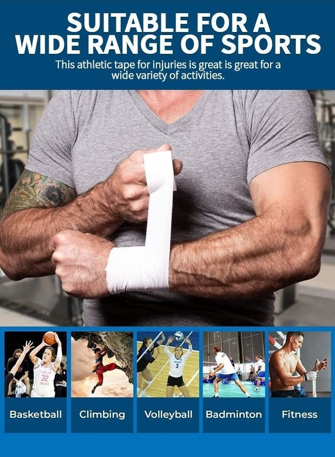 Bukela 2 Pack Athletic Pre Wrap Tape & Self Adhesive Bandage, Premium Athletic Tape Easy Tear Sports Foam Bandage, Sport Pre wrap Athletic Tape for Ankles Wrists Hands Elbows and Knees(5cm*5m)  - Image 5