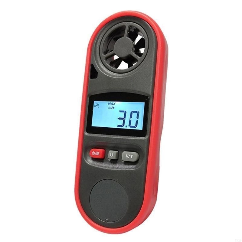 ترقية 72XD مقياس شدة الرياح المضغوط الحساس الدقيق لقياس درجة حرارة الرياح لعشاق الطقس - Image 1