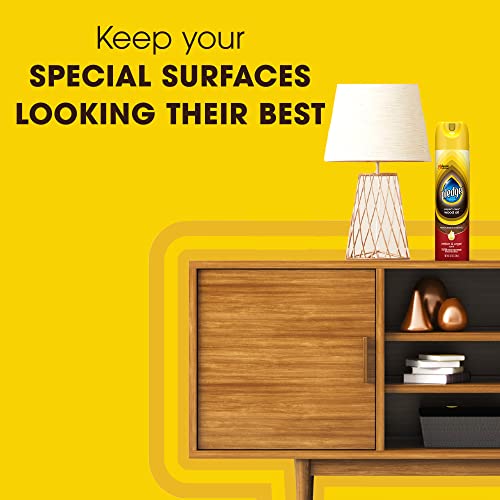 Pledge Moisturizing Wood Oil, Furniture Reviving Spray, Amber & Argan Scent, 9.7oz - Image 4